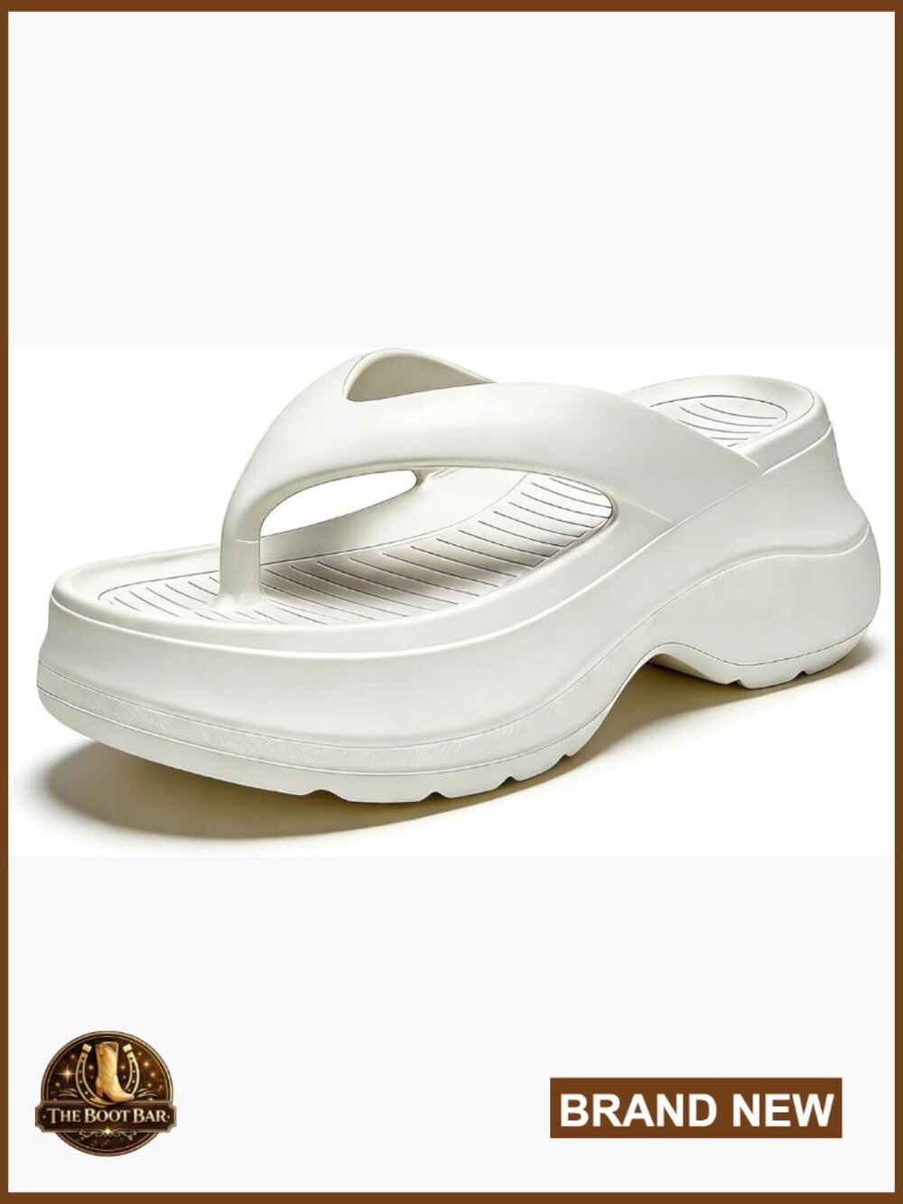 Chunky Platform Beach Flip Flops Arch Support Non-Slip Thick Sole Cushion Slides